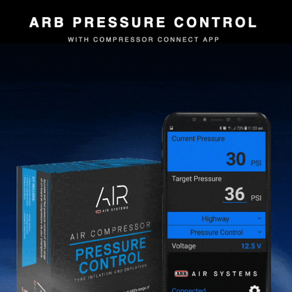 ARB pression des pneus connectée La pression via une appli