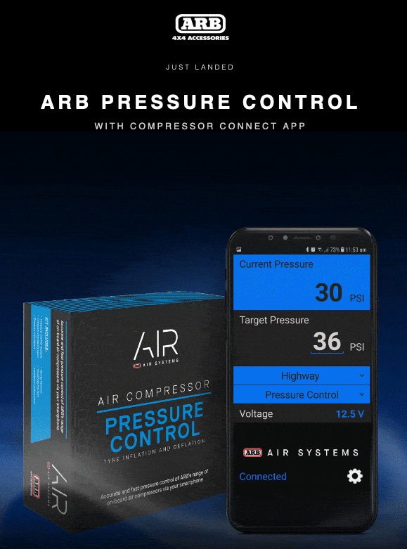 ARB pression des pneus connectée La pression via une appli