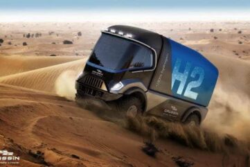 Dakar Un camion Hydrogène Gaussin et son camion “Propre“ en 2022