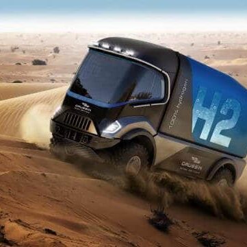 Dakar Un camion Hydrogène Gaussin et son camion “Propre“ en 2022