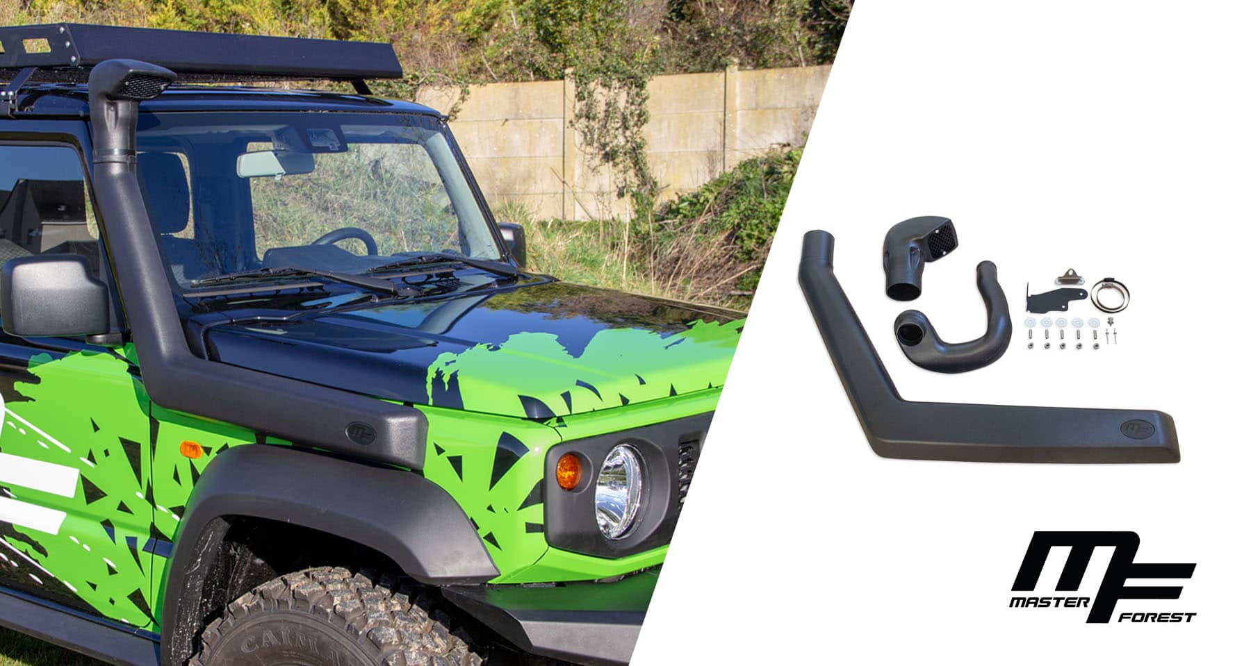Masterforest Un schnorkel pour le Jimny Conçu pour le nouveau Suzuki