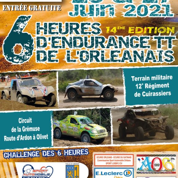 Championnat de France d’Endurance 4x4 2021 6H d’Orléans 14e édition fin juin
