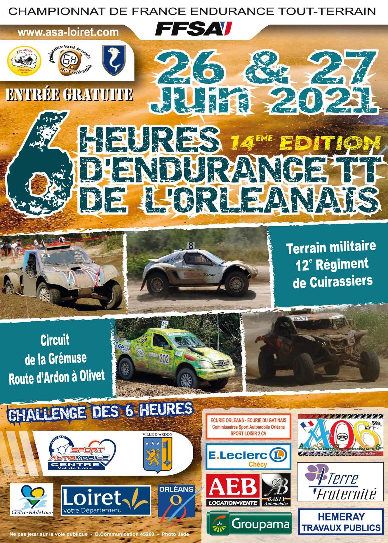 Championnat de France d’Endurance 4x4 2021 6H d’Orléans 14e édition fin juin