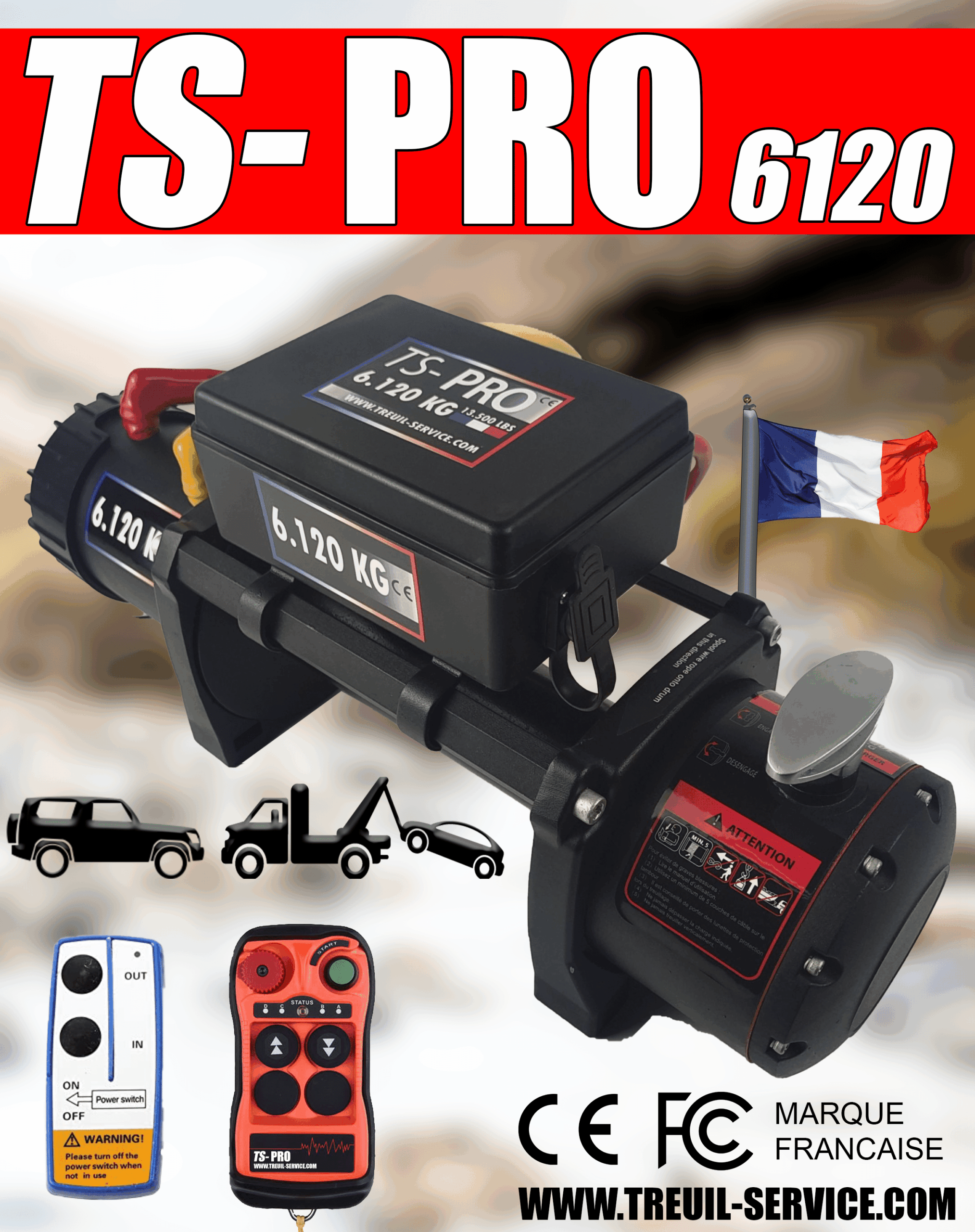Treuil Service la gamme TS-Pro Au service des amateurs d’off road hard