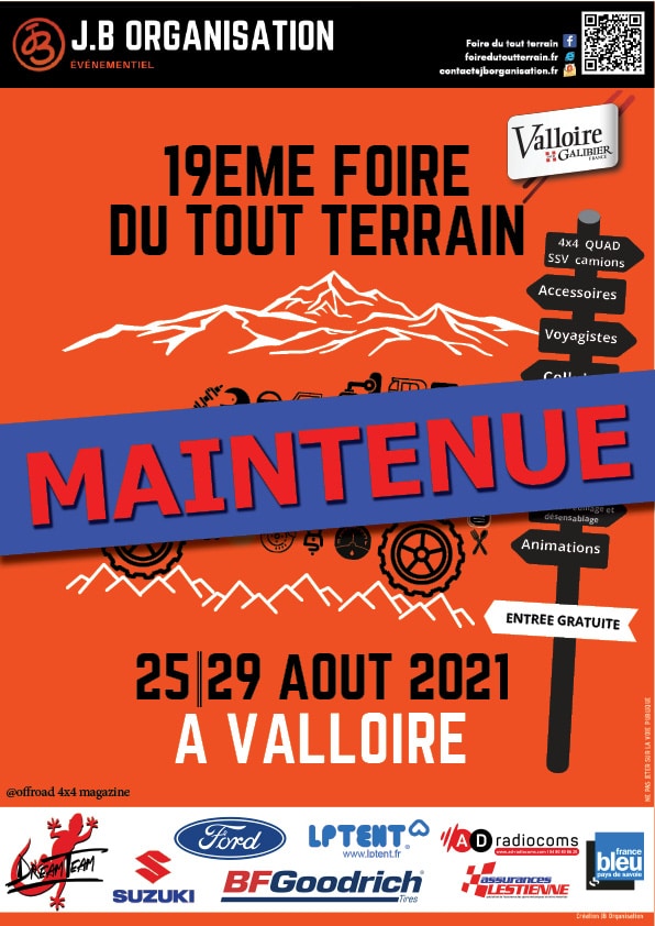 Valloire le salon 4x4 maintenue 19e Edition de la Foire du Tout Terrain