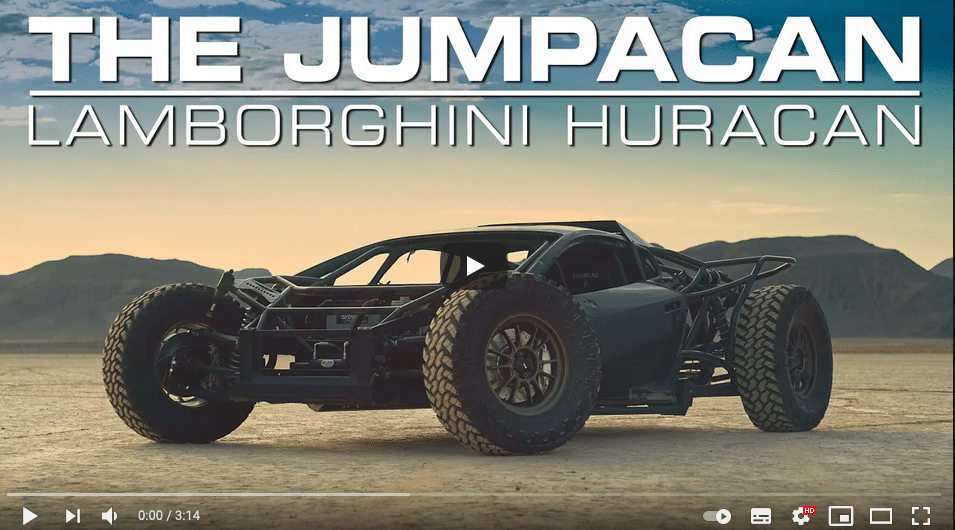 Lamborghini Un buggy pour la Mint 400 Une Lambo « Jumpacan »