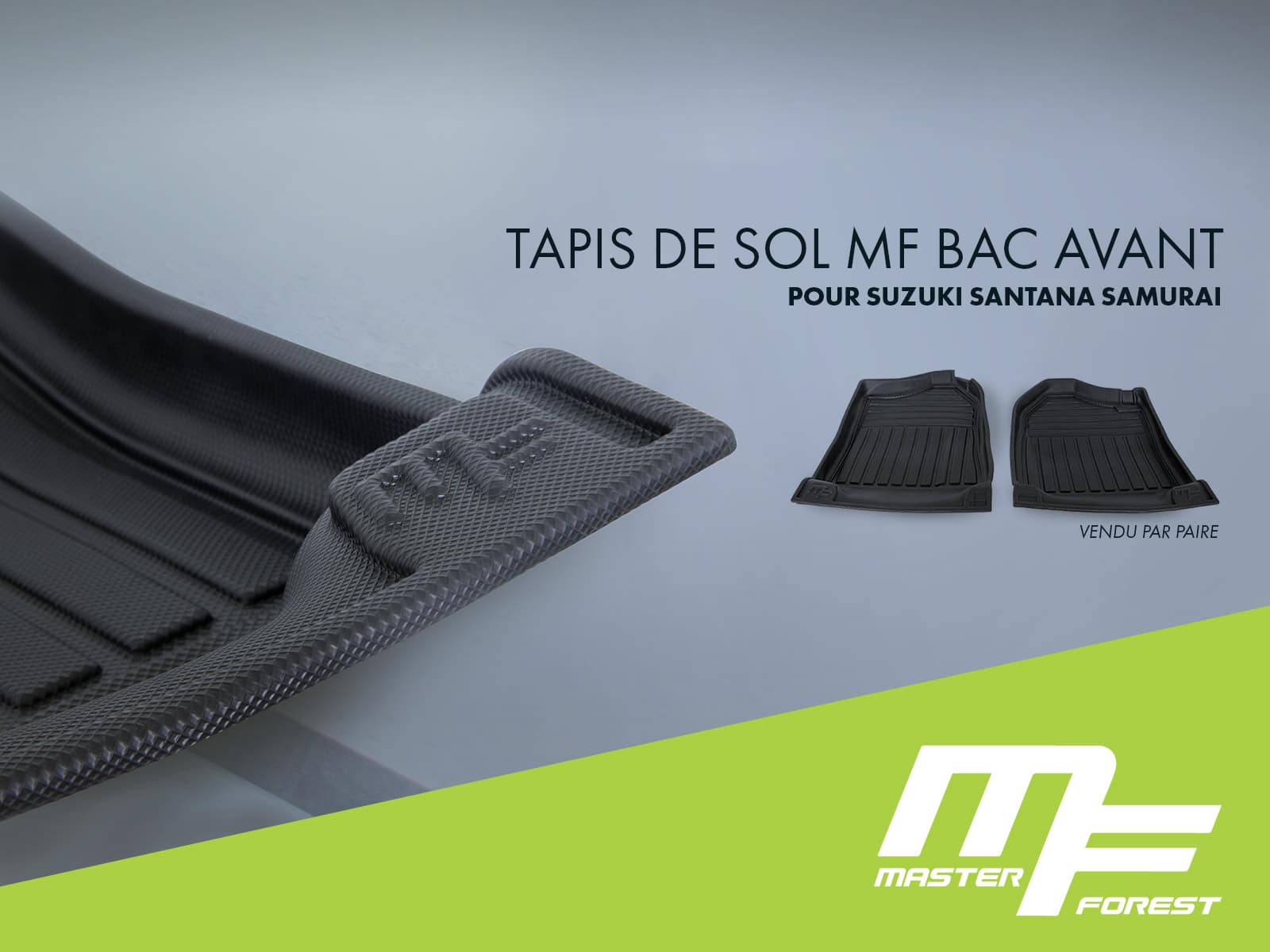 Masterforest Un Suzuki propre Tapis de sol bac avant pour Suzuki