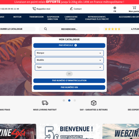 Euro4x4parts fait peau neuve Le nouveau site est opérationnel