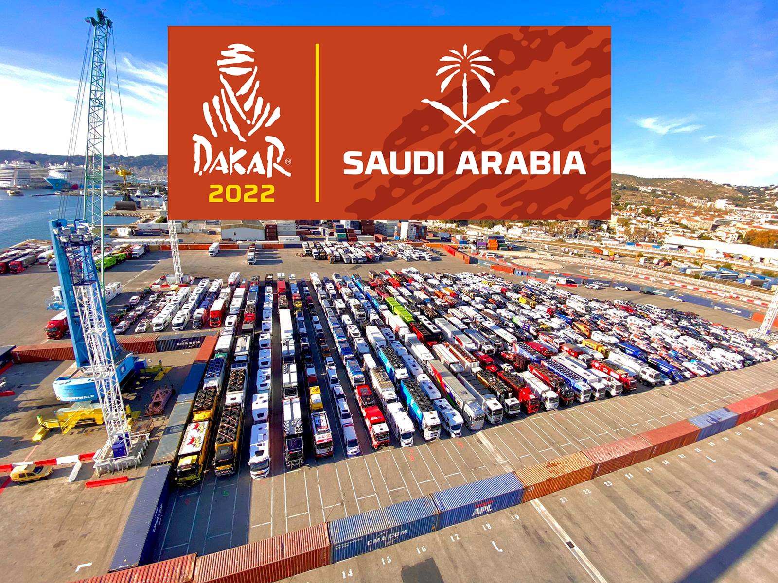 Dakar 2022 embarquement immédiat Marseille-Jeddah pour les véhicules