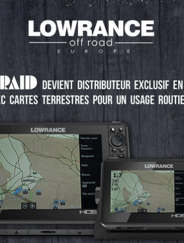 Equip raid distributeur GPS Lowrance Pour l’offroad