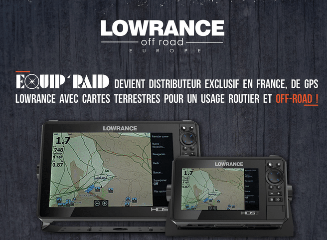 Equip raid distributeur GPS Lowrance Pour l’offroad