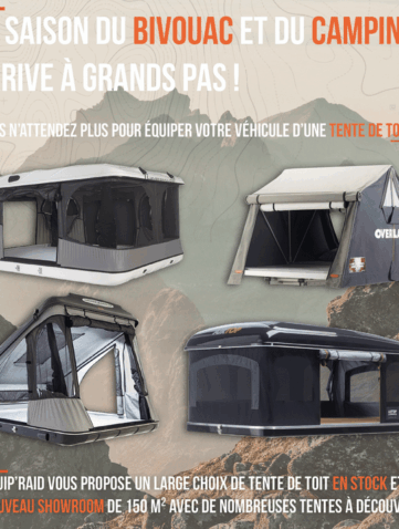 Equip’Raid Tentes de toit Tendance à la belle étoile