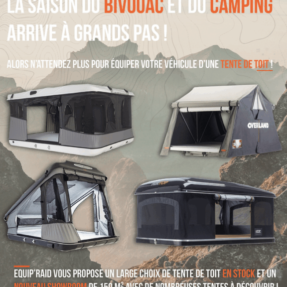 Equip’Raid Tentes de toit Tendance à la belle étoile