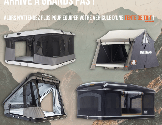 Equip’Raid Tentes de toit Tendance à la belle étoile
