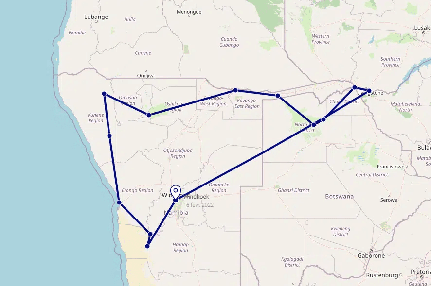 Equip’Raid voyages 2022 Namibie – Botswana – Zimbabwe en septembre