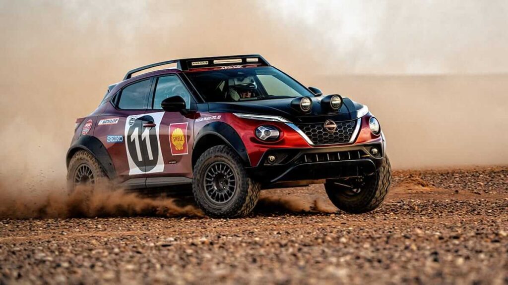 Juke Hybrid Rally Tribute Souvenirs africains