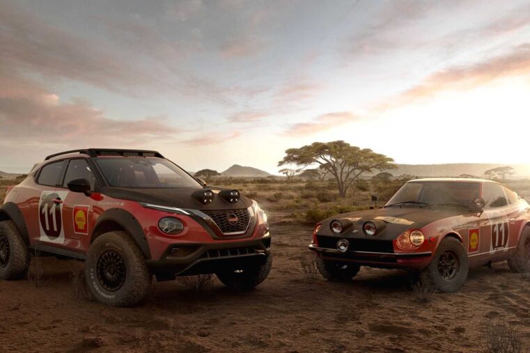 Juke Hybrid Rally Tribute Souvenirs africains