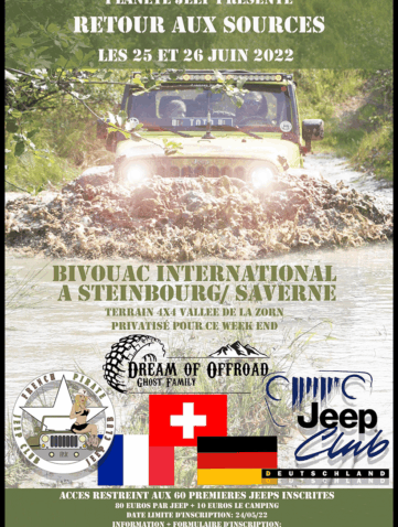 Rassemblement Planète Jeep 2022 Un peu plus à l’Est