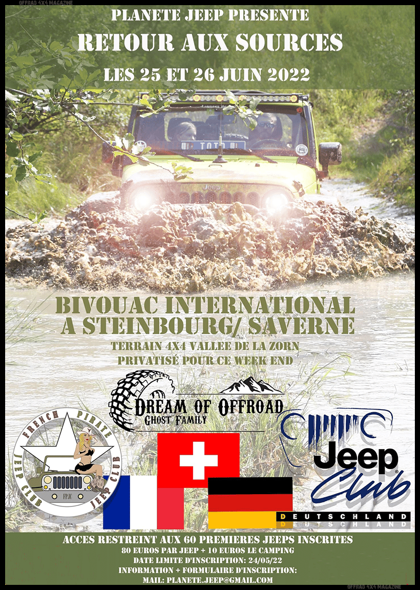 Rassemblement Planète Jeep 2022 Un peu plus à l’Est