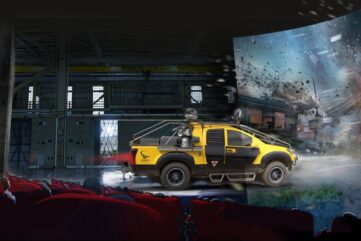 Tornade Isuzu au Futuroscope Le D-Max Isuzu chasseur de Tornade à partir du 2 juillet 2022