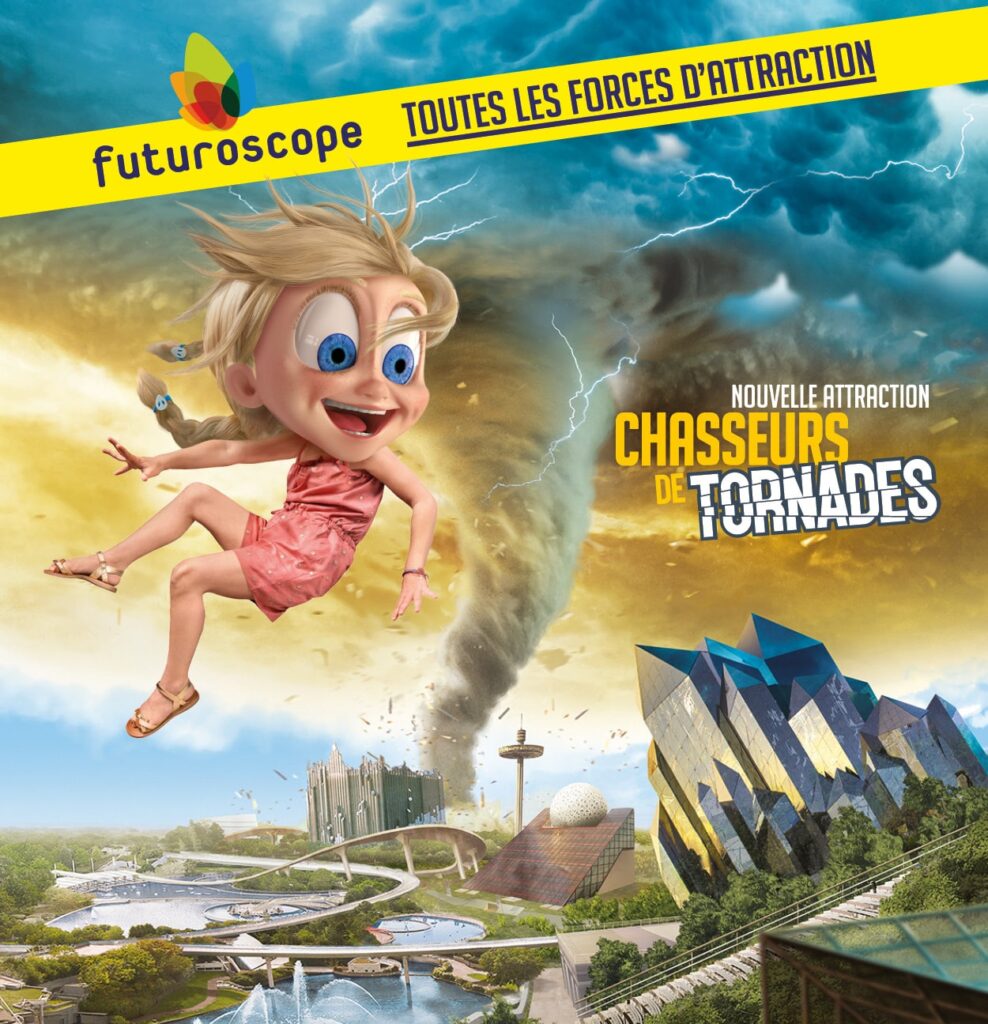 Tornade Isuzu au Futuroscope Le D-Max Isuzu chasseur de Tornade à partir du 2 juillet 2022