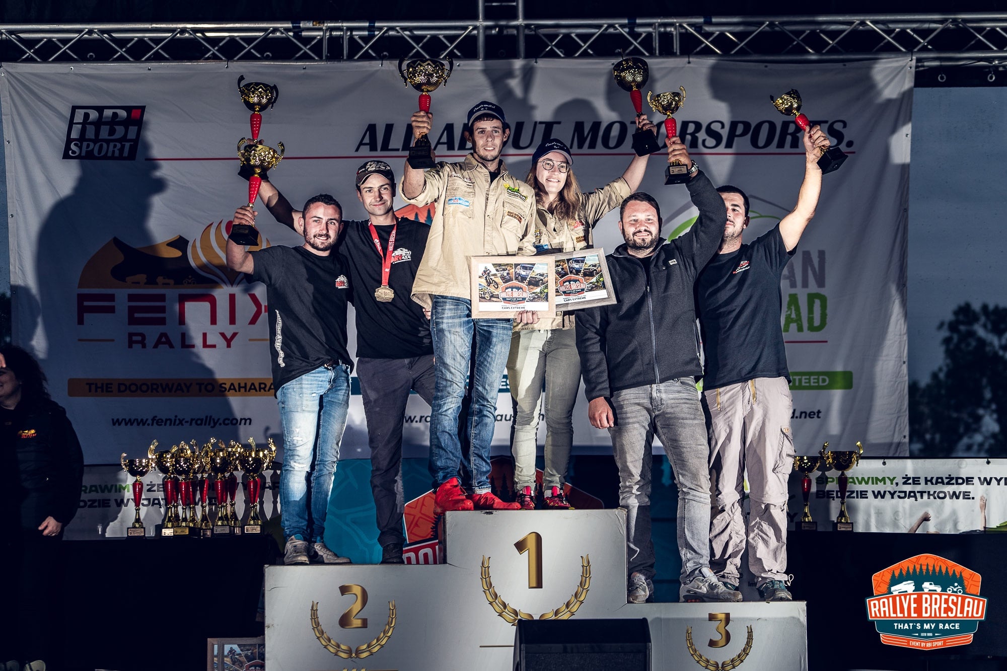 Breslau rallye 2022 podium Tricolore ! Les Français s’offrent un trio sur le podium Extrême !