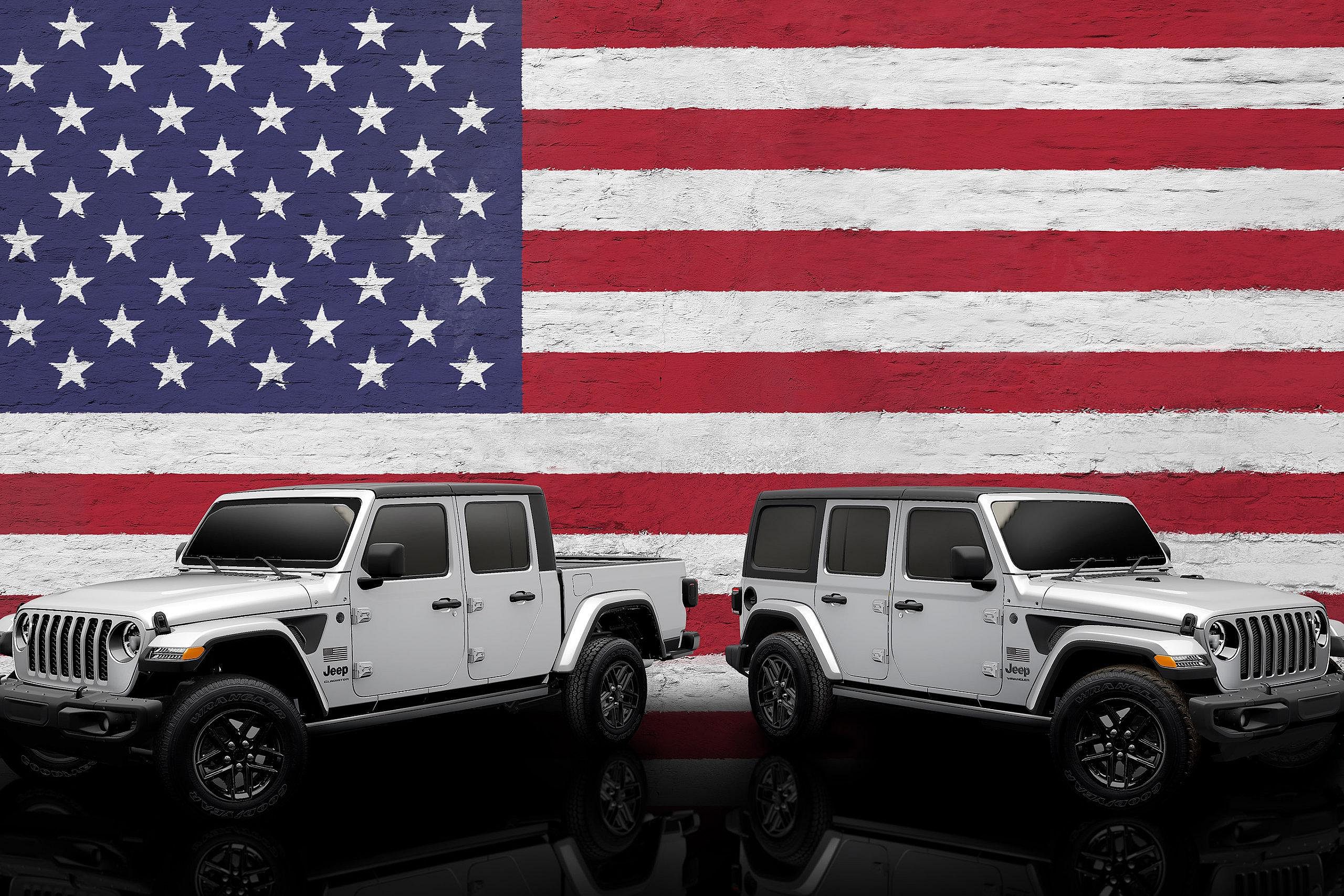 Jeep Gladiator Wrangler “Freedom Edition” Le 4 juillet Jeep a fêté ses militaires !