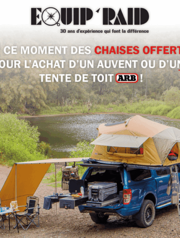 Equip’Raid promos de rentrée Chaises ARB en cadeau