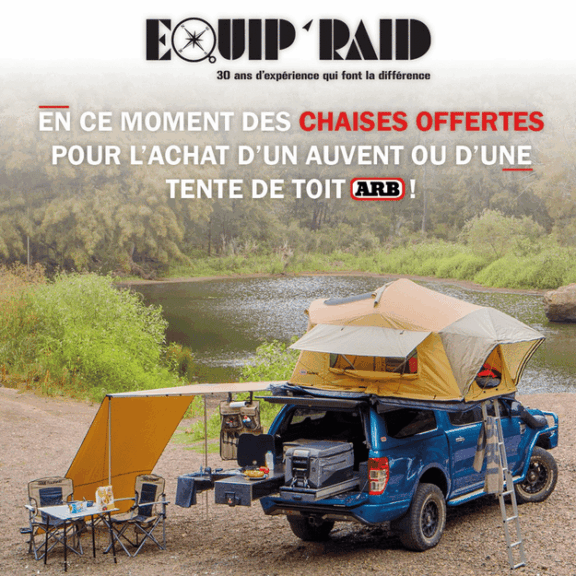 Equip’Raid promos de rentrée Chaises ARB en cadeau