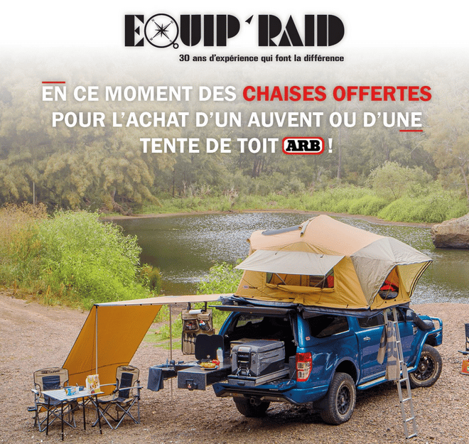 Equip’Raid promos de rentrée Chaises ARB en cadeau