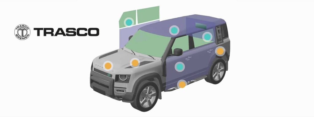 Defender blindé par Trasco Land Rover bodyguard