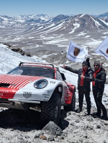 Une Porsche à 6 000 m Une 911 très spéciale à l’assaut du plus haut volcan du monde