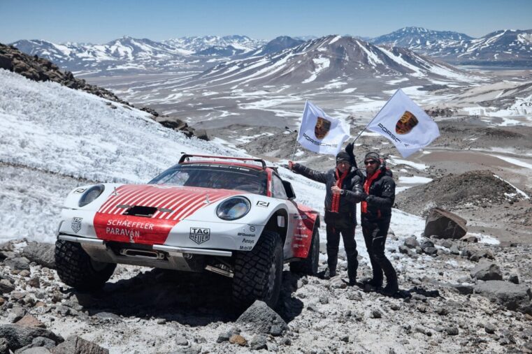 Une Porsche à 6 000 m Une 911 très spéciale à l’assaut du plus haut volcan du monde