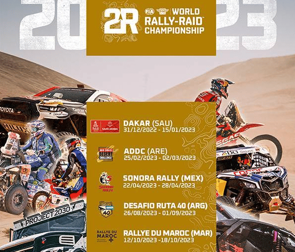 RALLYE-RAID CALENDRIER 2023 Les 5 épreuves FIA-FIM R2WC
