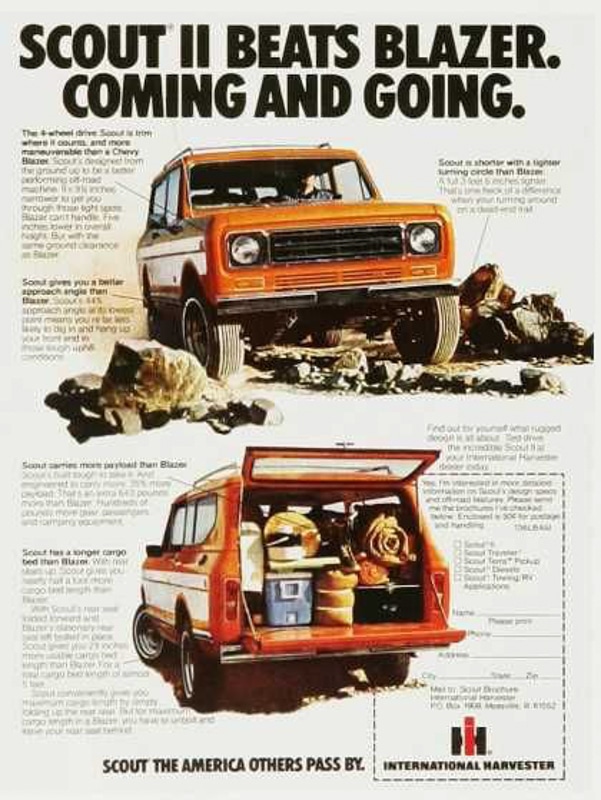 Scout International Harvester Scout...Le retour ?
