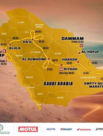 Dakar Rally 2023 Parcours Un Côte - Côte de plus de 8 000 km