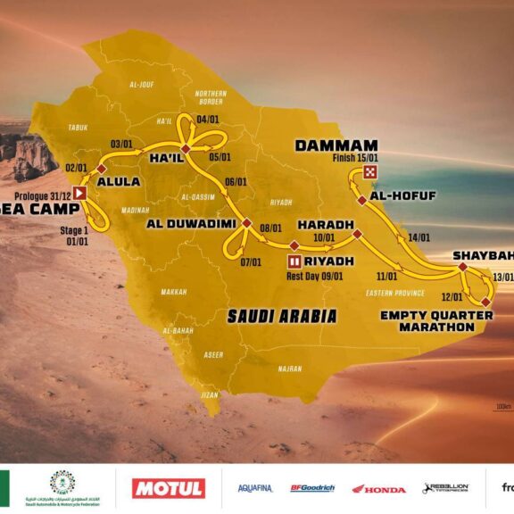 Dakar Rally 2023 Parcours Un Côte - Côte de plus de 8 000 km
