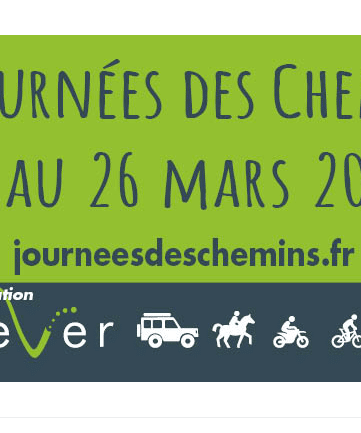Journées des Chemins 2023 Avec le Codever du 11 au 26 mars 2023