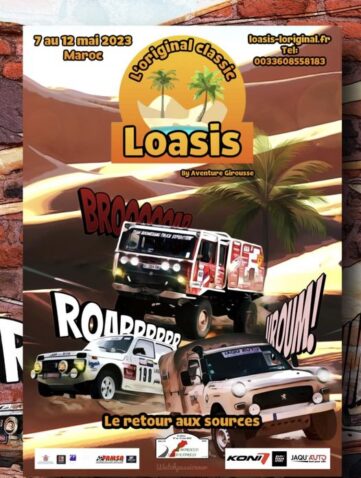 Loasis rallye Maroc 2023 L’original Classic by Aventure Girousse en mai 2023