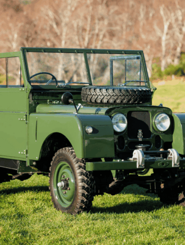 Un Land Serie 1 Royal aux enchères Le Land Rover Series I (86") de 1953 d’Elisabeth 2