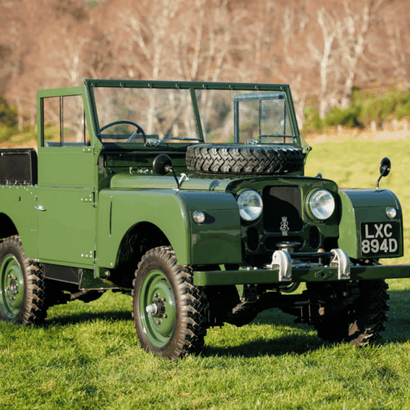 Un Land Serie 1 Royal aux enchères Le Land Rover Series I (86") de 1953 d’Elisabeth 2