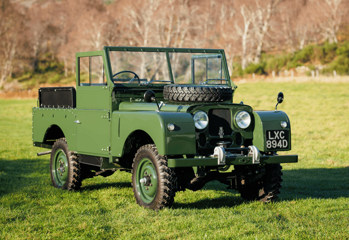 Un Land Serie 1 Royal aux enchères Le Land Rover Series I (86") de 1953 d’Elisabeth 2