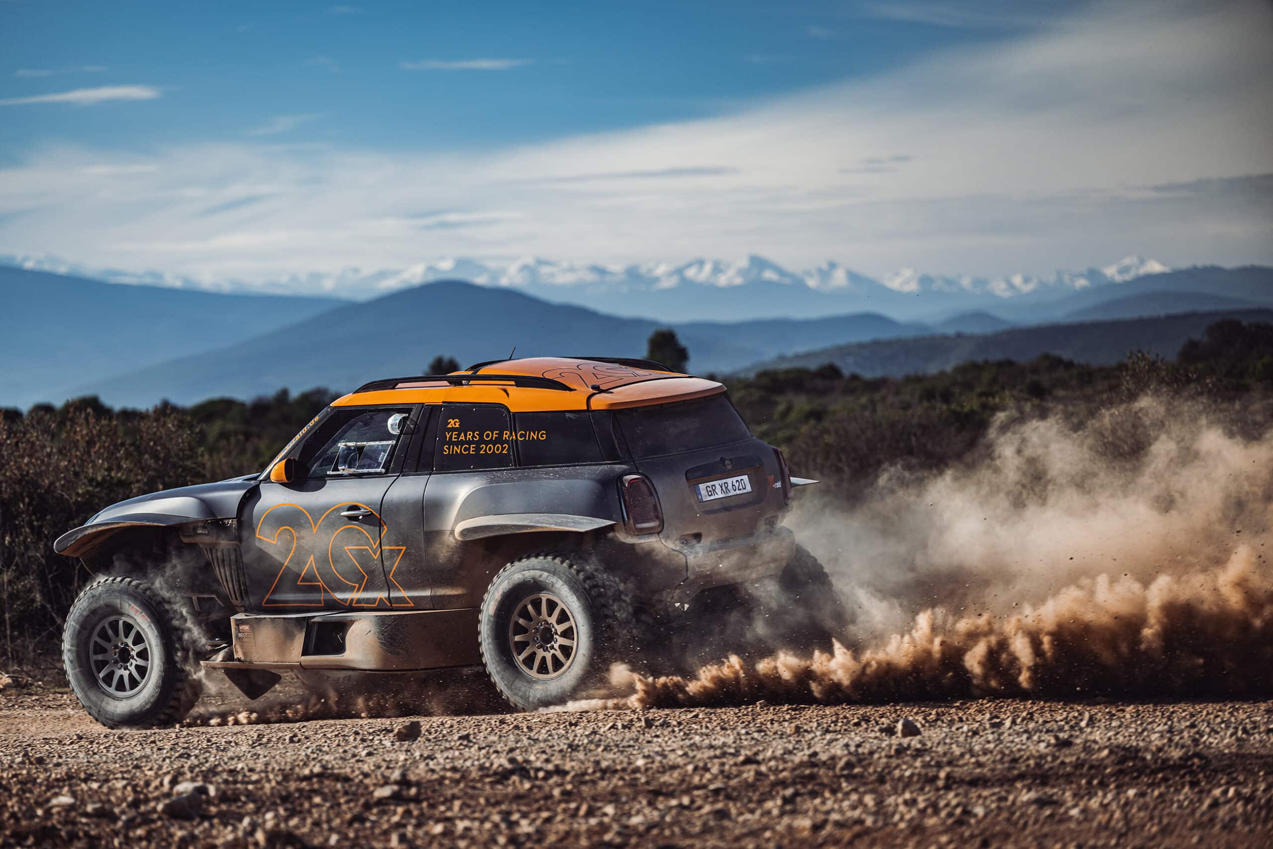 X-raid Mini T1+ La MINI John Cooper Works Rally + roule au HVO