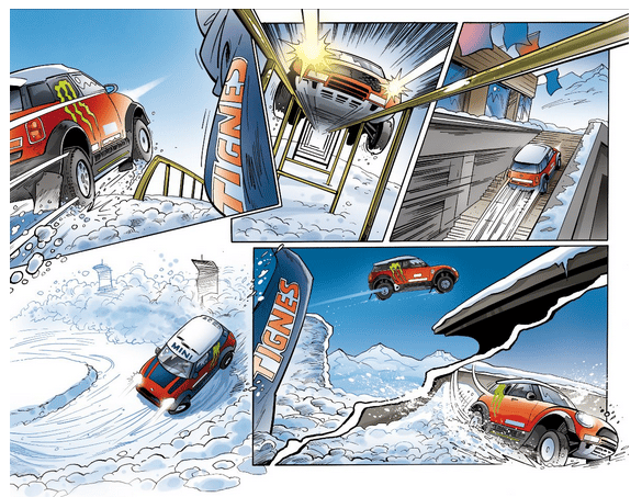 X-raid BD des 20 ans de rallye Guerlain Chicherit faisait le buzzz à Tignes en 2011 