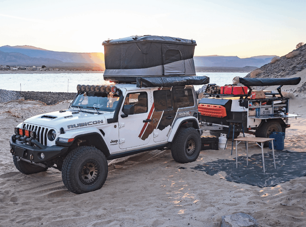 Tente James Baroud Odyssey Ouverture des deux côtés 