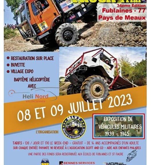 Europa Truck Trial 2023 Une manche en Seine et Marne