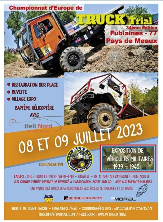 Europa Truck Trial 2023 Une manche en Seine et Marne