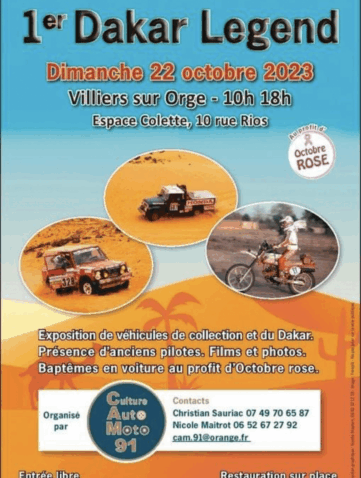 Dakar Legend Rassemblement 2023 Premier rassemblement 22 octobre