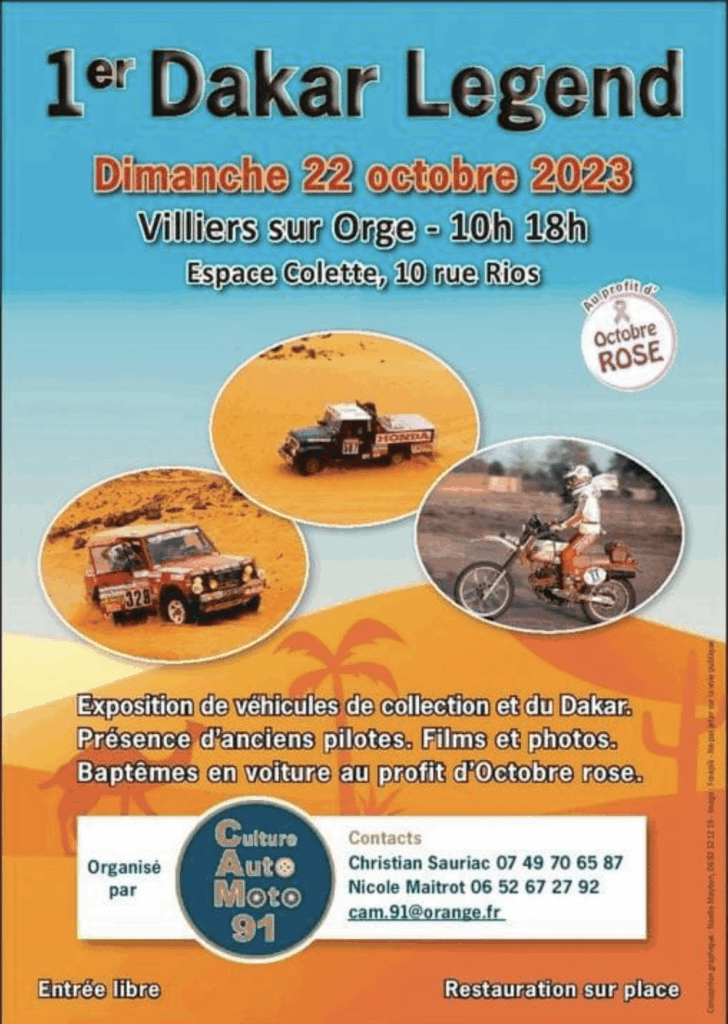 Dakar Legend Rassemblement 2023 Premier rassemblement 22 octobre