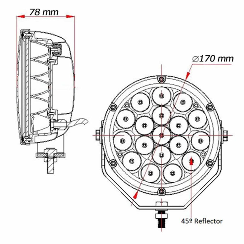Euro4x4parts phares Leds 7’’
